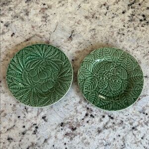 Set of 2 Bordallo Pinheiro Lunch Plates